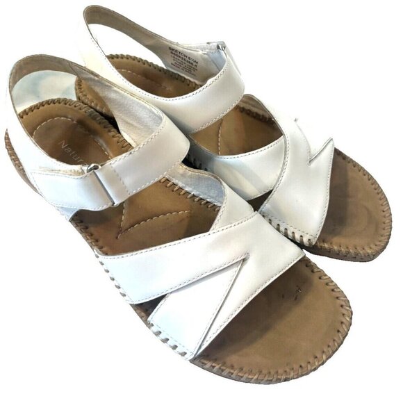 Naturalizer Sandals Strappy Sketch Slingback Comfort Shoe Womens sz 6.5 white - Picture 8 of 9